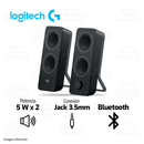 PARLANTE 2.0 LOGITECH Z207 | BLUETOOTH-3.5MM | 220V | NEGRO