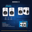 PARLANTE 2.0 MICRONICS IRON MIC S314W | 3.5MM | USB | RGB | BLANCO