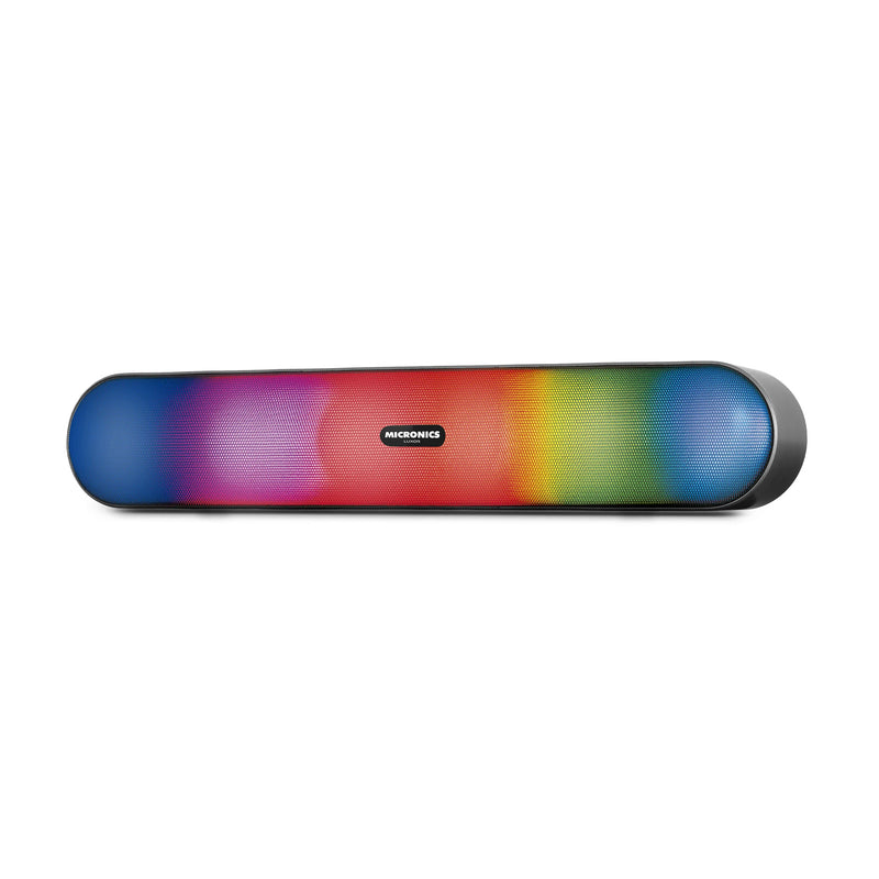 PARLANTE 2.0 MICRONICS LUXOR - MIC S200 | BLUETOOTH-3.5MM | USB | RGB