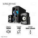 PARLANTE 2.1 CREATIVE E2900 | 120W | NEGRO