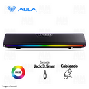 PARLANTE 2.0 AULA GS6 PRO | 3.5mm - USB | RGB | NEGRO