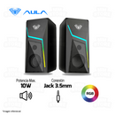 PARLANTE 2.0 AULA N-521 | 3.5MM | USB | RGB