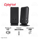 PARLANTE 2.0 CYBERTEL STORM CBX S201 | 3.5MM | USB