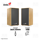 PARLANTE 2.0 GENIUS SP-HF180 | 3.5MM | USB | MADERA PINO