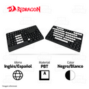 KEYCAPS REDRAGON 132 CSA PBT 150 | ESPAÑOL-INGLES | BLANCO-NEGRO