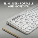 TECLADO LOGITECH PEBBLE 2 K380S | BLUETOOTH WIRELESS | BLANCO