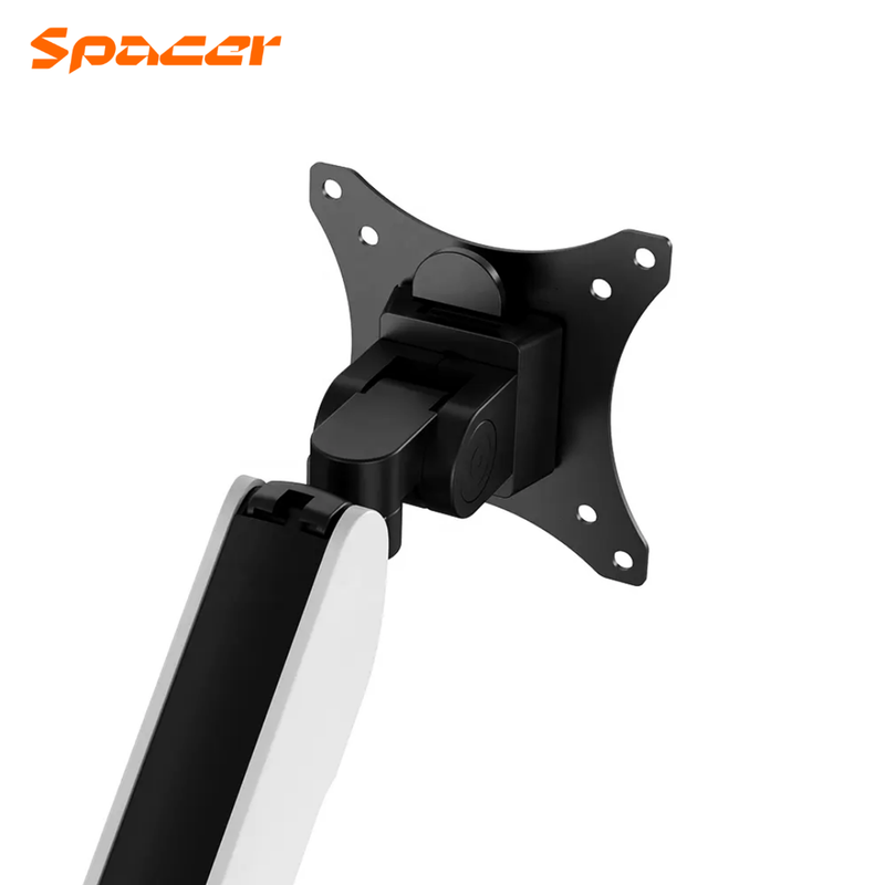 BRAZO - RACK PARA MONITOR SPACER SB90 | HIDRAULICO | RGB | 22"-42" | USB 3.0 | BLANCO