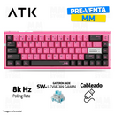 PRE-VENTA | TECLADO ATK RS6 ULTRA | INGLES | CABLEADO | MAGNETICO | SW TTC RGB MAGNETO | RGB | ROSADO-NEGRO