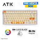 TECLADO ATK RS7 AIR | INGLES | MAGNETICO | CABLEADO | SW-LUCID BLADE | RGB | BLANCO