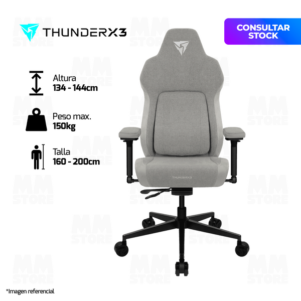 SILLA GAMER THUNDER X3 CORE | SMART LOFT | LIGHT GREY