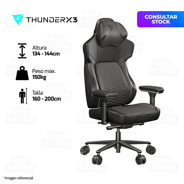 SILLA GAMER THUNDER X3 CORE | RACER BLACK
