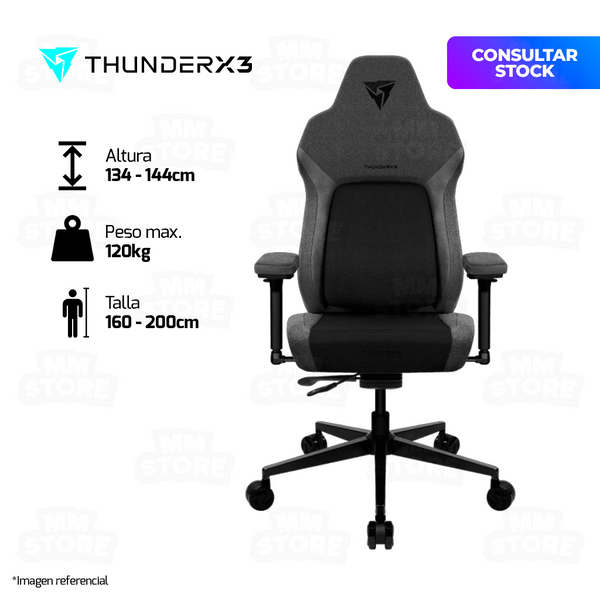 SILLA GAMER THUNDER X3 CORE | SMART MESH BLACK