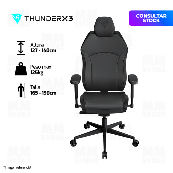 SILLA GAMER THUNDER X3 CORE | SOLO 360 | MODERN BLACK