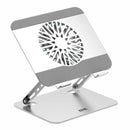 SOPORTE PARA LAPTOP IDK PREMIUM W300 | 1 VENTILADOR | PLATEADO