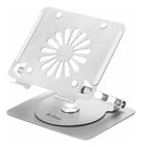 SOPORTE PARA LAPTOP IDOCK GALAXY I60 360° | ALUMINIO | PLATEADO