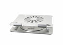 SOPORTE PARA LAPTOP IDOCK GALAXY I60 360° 3.0 | ALUMINIO |  1 VENTILADOR | 04 USB 3.0 | PLATEADO