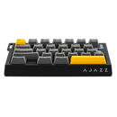 PRE-VENTA | TECLADO AJAZZ 8K AK029 | INGLES | SW-ICE ISLAND | RGB | NEGRO-AMARILLO