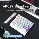 PRE-VENTA | TECLADO AJAZZ 8K AK029 | INGLES | SW-ICE ISLAND | RGB | WHITE CONTOURS