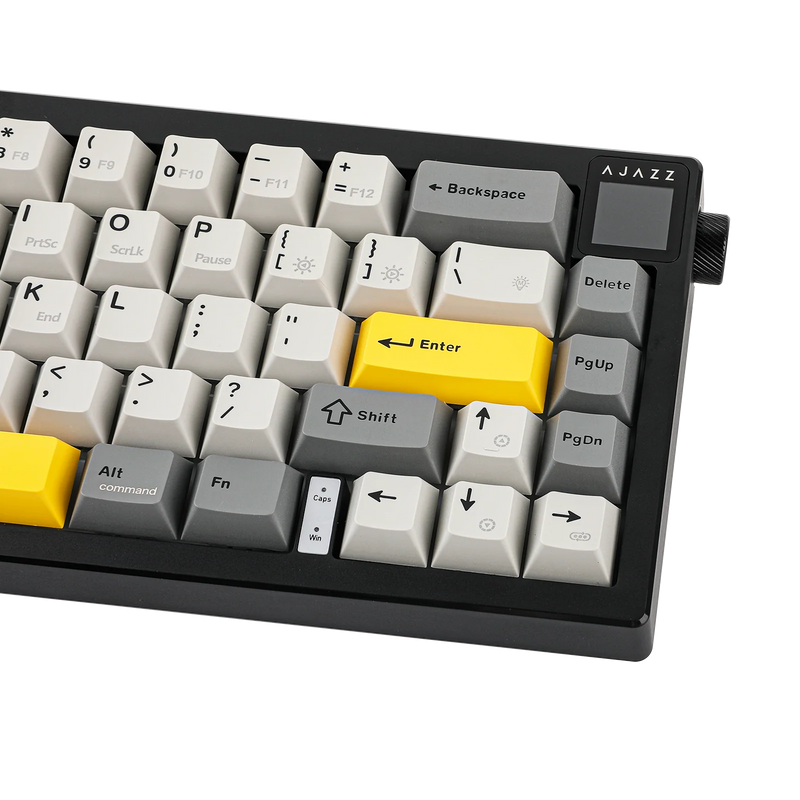 TECLADO AJAZZ AK650 | INALAMBRICO | RGB | SW-DREAM| NEGRO-GRIS-AMARILLO