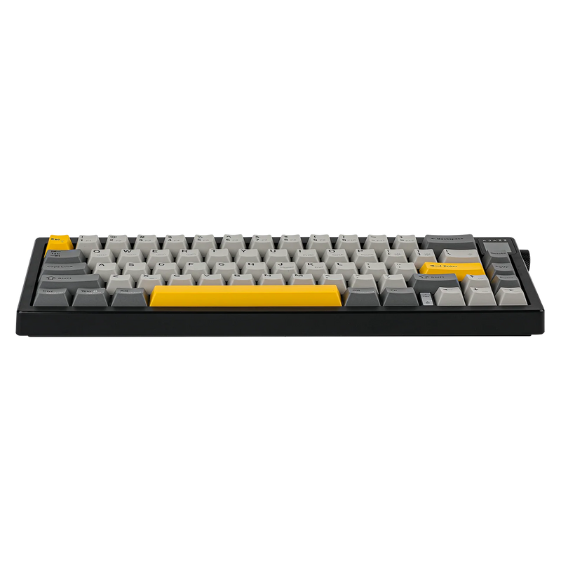 TECLADO AJAZZ AK650 | INALAMBRICO | RGB | SW-DREAM| NEGRO-GRIS-AMARILLO