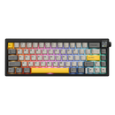 TECLADO AJAZZ AK650 | INALAMBRICO | RGB | SW-DREAM| NEGRO-GRIS-AMARILLO