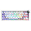 TECLADO AJAZZ AK650 | INALAMBRICO | RGB | SW-DREAM WEAVER | MORADO-BLANCO-AZUL