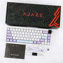 TECLADO AJAZZ AK650 | INALAMBRICO | RGB | SW-DREAM WEAVER | MORADO-BLANCO-AZUL