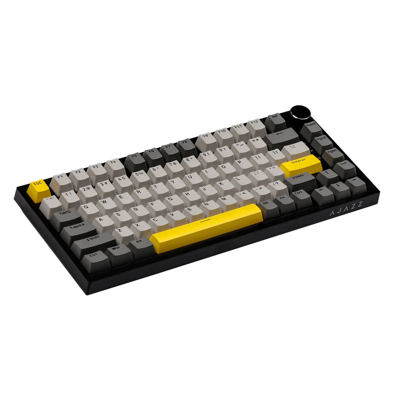 TECLADO AJAZZ AK820 | ING | CABLEADO | RGB | SW-MOON | GRIS-BLANCO-AMARILLO