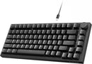 TECLADO AJAZZ AK820 | ING | CABLEADO | ILUMINACION BLANCA | SW-RED | NEGRO