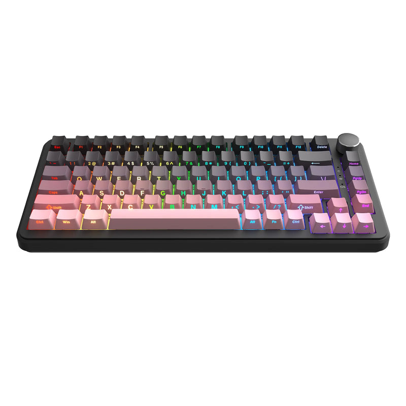 TECLADO AJAZZ AK820 MAX | CABLEADO | RGB | MAGNETICO | SW-V2-SIDE | ROSA-DEGRADADO
