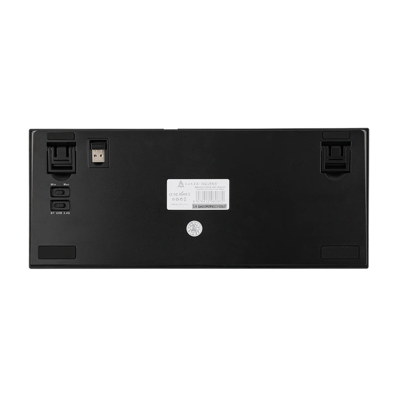 TECLADO AJAZZ AK820 PRO | INALAMBRICO | RGB | SW-GIFT | NEGRO-GRIS-AMARILLO