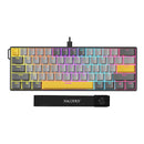 PRE-VENTA | TECLADO AJAZZ NK61 | INGLES | SW-RED | RGB | NEGRO-GRIS-AMARILLO