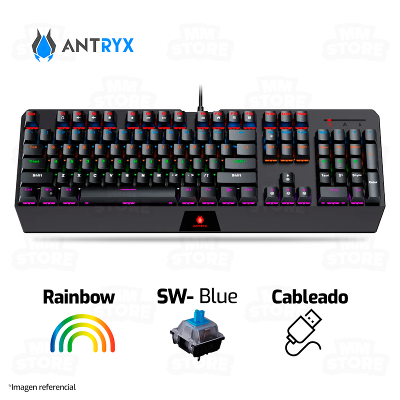 TECLADO ANTRYX MK730 | MECANICO | SW-BLUE | RAINBOW