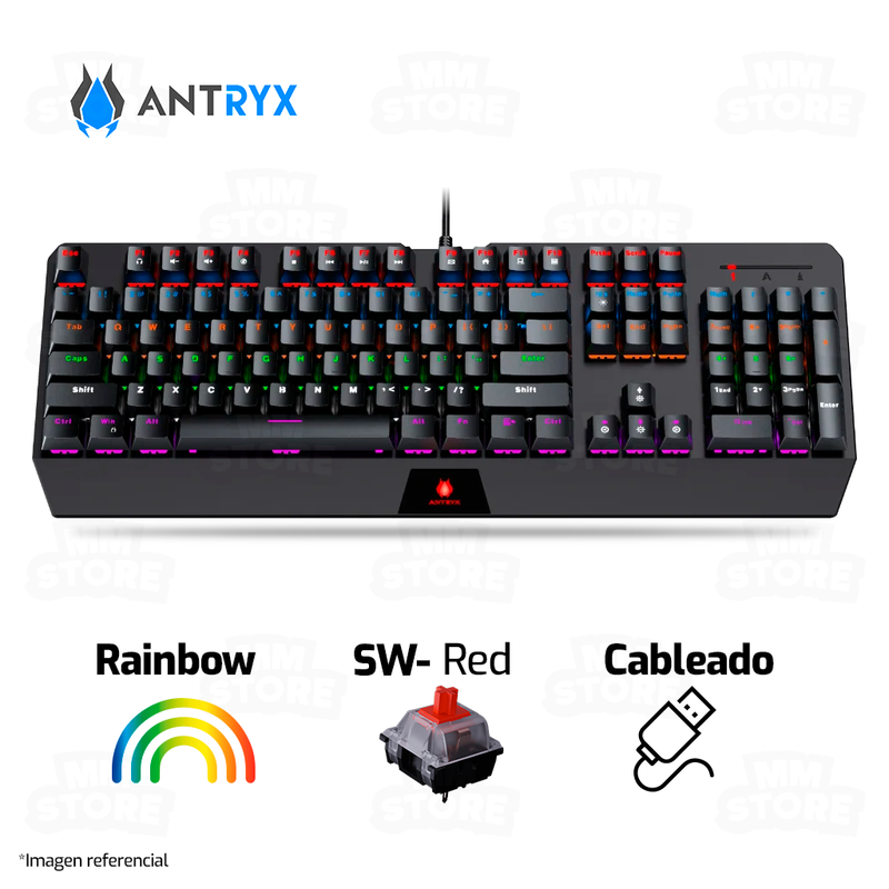 TECLADO ANTRYX MK730 | MECANICO | SW-RED | RAINBOW
