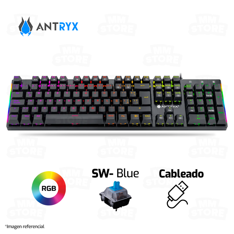 TECLADO ANTRYX MK850 | MECANICO | SW-BLUE | RGB