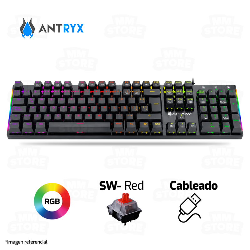 TECLADO ANTRYX MK850 | MECANICO | SW-RED | RGB