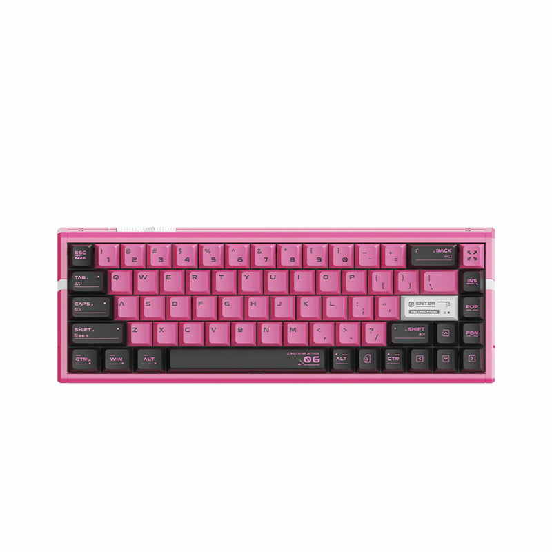 TECLADO ATK RS6 ULTRA | CABLEADO | MAGNETICO | SW ATK LEVIATHAN | RGB | ROSADO-NEGRO