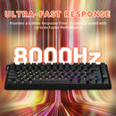 PRE-VENTA | TECLADO ATTACK SHARK R82 HE | INALAMBRICO | MAGNETICO | RGB | NEGRO