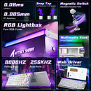 TECLADO MAGNETICO ATTACK SHARK R85 HE | INGLES | CABLEADO | RGB | WHITE CONTOURS