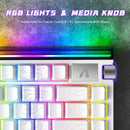 TECLADO MAGNETICO ATTACK SHARK R85 HE | INGLES | CABLEADO | RGB | WHITE CONTOURS