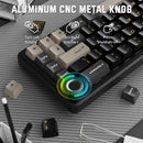PRE-VENTA | TECLADO ATTACK SHARK X66 | INGLES | INALAMBRICO | SW STRAWBERRY | RGB | NEGRO-GRIS-MARRON