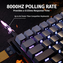 PRE-VENTA | TECLADO ATTACK SHARK X68 HE | CABLEADO| MAGNETICO | RGB | NEGRO DEGRADADO