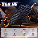 PRE-VENTA | TECLADO ATTACK SHARK X68 HE | CABLEADO | MAGNETICO | RGB | NEGRO