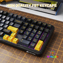 TECLADO ATTACK SHARK X98 | INALAMBRICO | SW LINEAR BLUEBERRY | RGB | NEGRO - AMARILLO