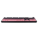 TECLADO AULA F108 PRO | INALAMBRICO | MECANICO | SW-YELLOW | RGB | ROSADO DEGRADADO