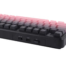 TECLADO AULA F108 PRO | INALAMBRICO | MECANICO | SW-YELLOW | RGB | ROSADO DEGRADADO