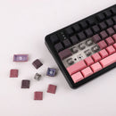 TECLADO AULA F108 PRO | INALAMBRICO | MECANICO | SW-YELLOW | RGB | ROSADO DEGRADADO