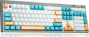 TECLADO AULA F3050 | INGLES | INALAMBRICO | MECANICO | SW-BLUE | LUZ CYAN