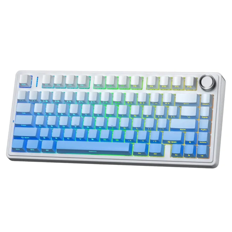 TECLADO AULA F75 | INALAMBRICO | MECANICO | SW-GREEN| RGB | AZUL DEGRADADO