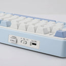 TECLADO AULA F75 | INALAMBRICO | INGLES | MECANICO | SW-GRAY | RGB | BLANCO-CELESTE